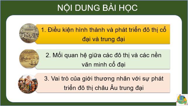 Giáo án điện tử Địa Lí 7 Cánh diều Chủ đề chung 2: Đô thị: Lịch Sử và hiện tại | PPT Địa 7