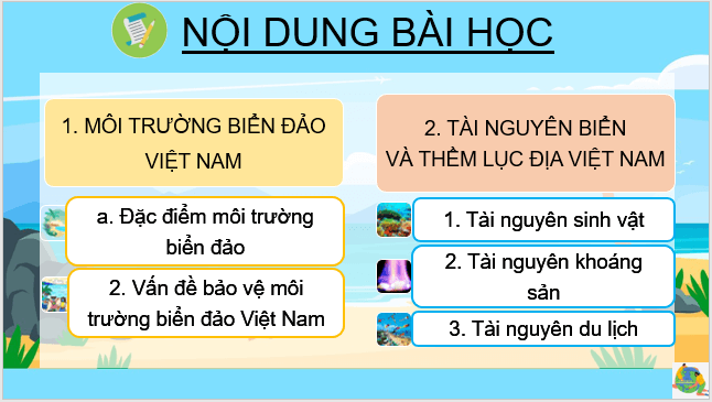 Giáo án điện tử Địa Lí 8 Kết nối tri thức Bài 12: Môi trường và tài nguyên thiên nhiên biển đảo Việt Nam | PPT Địa 8