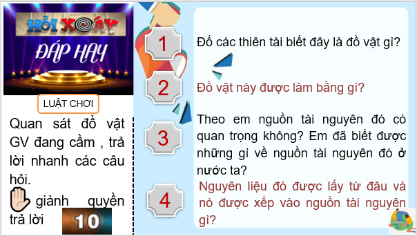 Giáo án điện tử Địa Lí 8 Cánh diều Bài 4: Khoáng sản Việt Nam | PPT Địa 8