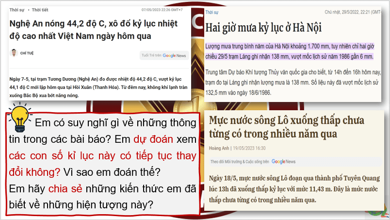 Giáo án điện tử Địa Lí 8 Kết nối tri thức Bài 8: Tác động của biến đổi khí hậu đối với khí hậu và thuỷ văn Việt Nam | PPT Địa 8