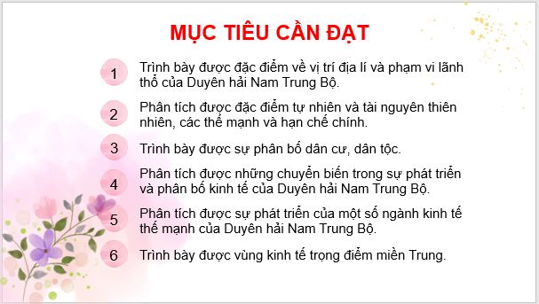 Giáo án điện tử Địa Lí 9 Chân trời sáng tạo Bài 15: Duyên hải Nam Trung Bộ | PPT Địa 9