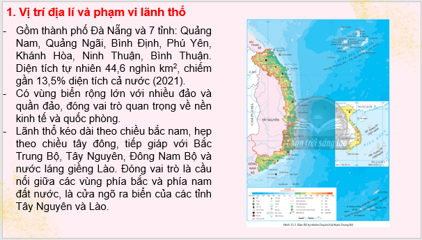 Giáo án điện tử Địa Lí 9 Chân trời sáng tạo Bài 15: Duyên hải Nam Trung Bộ | PPT Địa 9