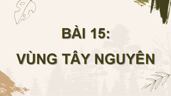 Giáo án điện tử Địa Lí 9 Cánh diều Bài 15: Vùng Tây Nguyên | PPT Địa 9