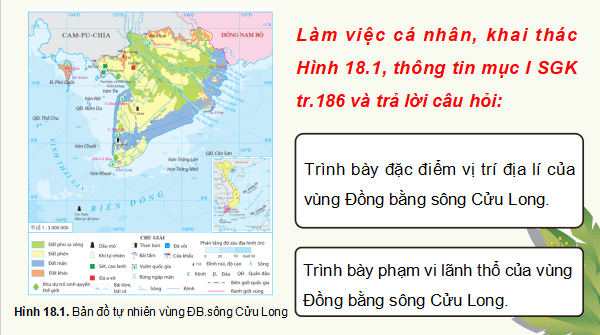 Giáo án điện tử Địa Lí 9 Cánh diều Bài 18: Vùng Đồng bằng sông Cửu Long | PPT Địa 9