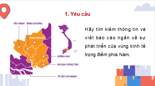 Giáo án điện tử Địa Lí 9 Chân trời sáng tạo Bài 20: Thực hành: Viết báo cáo về vùng kinh tế trọng điểm phía Nam | PPT Địa 9