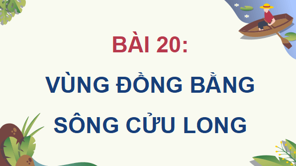 Giáo án điện tử Địa Lí 9 Kết nối tri thức Bài 20: Vùng Đồng bằng sông Cửu Long | PPT Địa 9