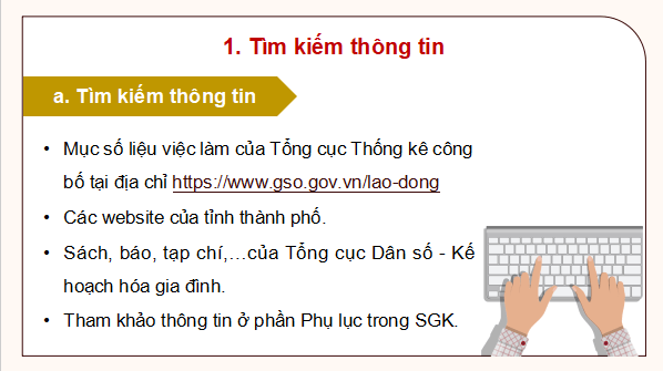 Giáo án điện tử Địa Lí 9 Chân trời sáng tạo Bài 3: Thực hành: Phân tích vấn đề việc làm ở địa phương | PPT Địa 9