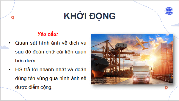 Giáo án điện tử Địa Lí 9 Cánh diều Bài 8: Dịch vụ | PPT Địa 9