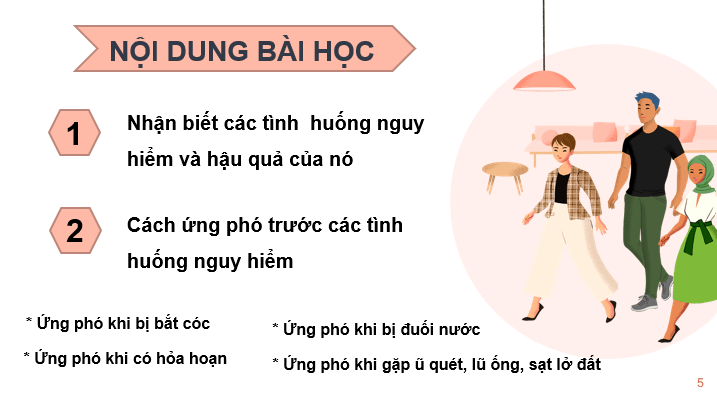 Giáo án điện tử GDCD 6 Kết nối tri thức Bài 7: Ứng phó với tình huống nguy hiểm | PPT Giáo dục công dân 6