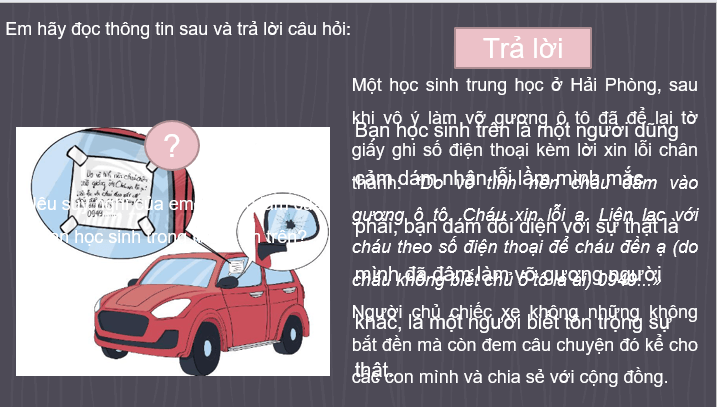 Giáo án điện tử GDCD 6 Chân trời sáng tạo Bài 4: Tôn trọng sự thật | PPT Giáo dục công dân 6