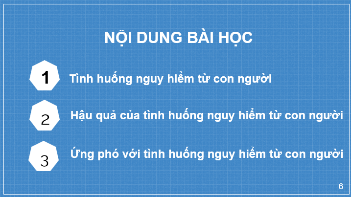 Giáo án điện tử GDCD 6 Cánh diều Bài 7: Ứng phó với tình huống nguy hiểm từ con người | PPT Giáo dục công dân 6