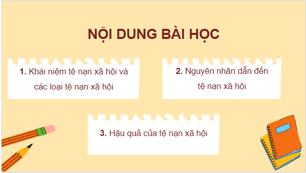 Giáo án điện tử GDCD 7 Cánh diều Bài 10: Tệ nạn xã hội | PPT Giáo dục công dân 7