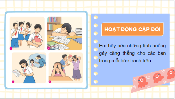 Giáo án điện tử GDCD 7 Kết nối tri thức Bài 6: Ứng phó với tâm lí căng thẳng | PPT Giáo dục công dân 7