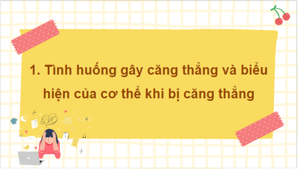 Giáo án điện tử GDCD 7 Cánh diều Bài 7: Ứng phó với tâm lí căng thẳng | PPT Giáo dục công dân 7