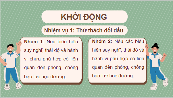 Giáo án điện tử GDCD 7 Chân trời sáng tạo Bài 8: Phòng, chống bạo lực học đường | PPT Giáo dục công dân 7