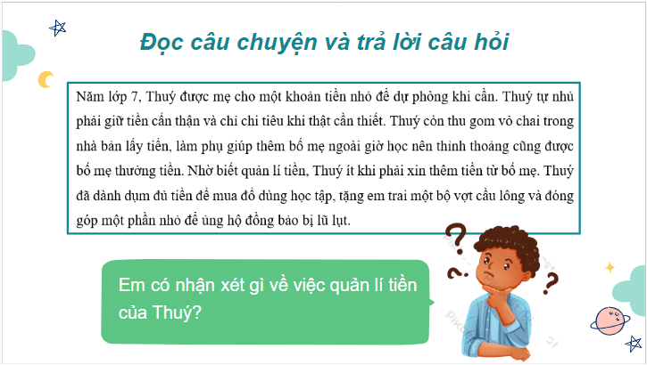 Giáo án điện tử GDCD 7 Kết nối tri thức Bài 8: Quản lí tiền | PPT Giáo dục công dân 7