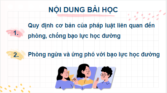 Giáo án điện tử GDCD 7 Cánh diều Bài 9: Ứng phó với bạo lực học đường | PPT Giáo dục công dân 7