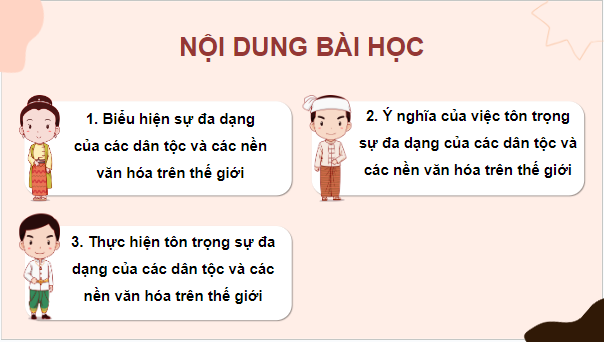 Giáo án điện tử GDCD 8 Cánh diều Bài 2: Tôn trọng sự đa dạng của các dân tộc | PPT Giáo dục công dân 8