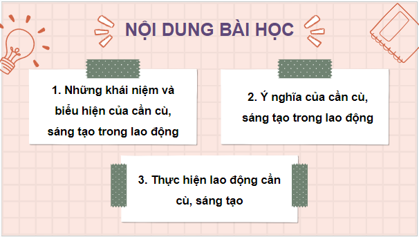 Giáo án điện tử GDCD 8 Cánh diều Bài 3: Lao động cần cù, sáng tạo | PPT Giáo dục công dân 8