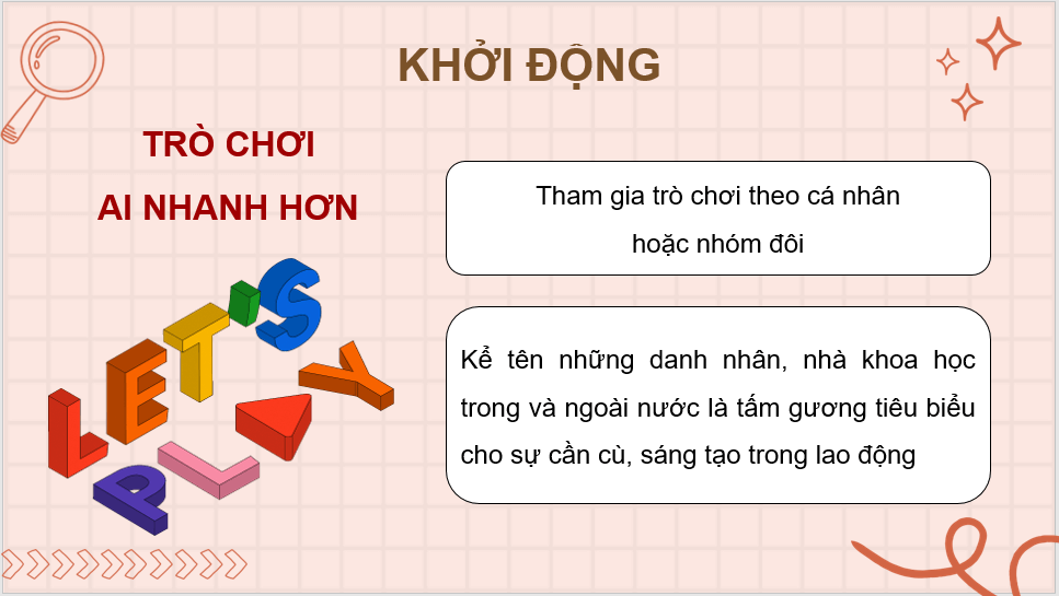 Giáo án điện tử GDCD 8 Chân trời sáng tạo Bài 3: Lao động cần cù, sáng tạo | PPT Giáo dục công dân 8