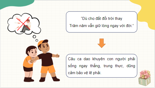 Giáo án điện tử GDCD 8 Kết nối tri thức Bài 4: Bảo vệ lẽ phải | PPT Giáo dục công dân 8