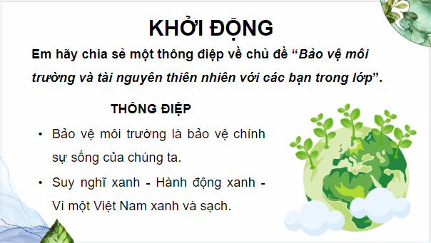 Giáo án điện tử GDCD 8 Cánh diều Bài 5: Bảo vệ môi trường và tài nguyên thiên nhiên | PPT Giáo dục công dân 8