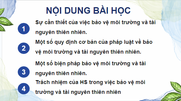 Giáo án điện tử GDCD 8 Cánh diều Bài 5: Bảo vệ môi trường và tài nguyên thiên nhiên | PPT Giáo dục công dân 8