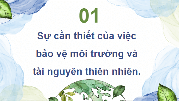 Giáo án điện tử GDCD 8 Cánh diều Bài 5: Bảo vệ môi trường và tài nguyên thiên nhiên | PPT Giáo dục công dân 8