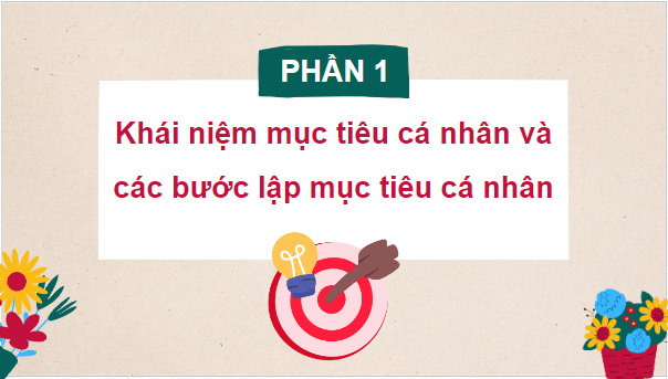 Giáo án điện tử GDCD 8 Kết nối tri thức Bài 6: Xác định mục tiêu cá nhân | PPT Giáo dục công dân 8