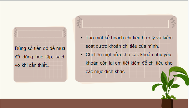 Giáo án điện tử GDCD 8 Cánh diều Bài 8: Lập kế hoạch chi tiêu | PPT Giáo dục công dân 8