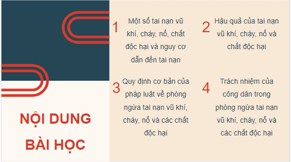 Giáo án điện tử GDCD 8 Cánh diều Bài 9: Phòng ngừa tai nạn vũ khí, cháy, nổ và các chất độc hại | PPT Giáo dục công dân 8