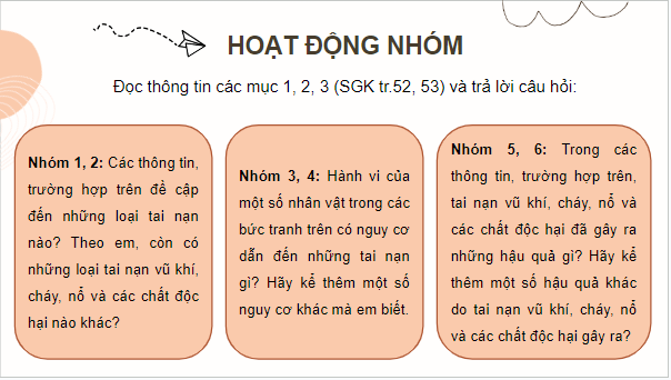 Giáo án điện tử GDCD 8 Kết nối tri thức Bài 9: Phòng ngừa tai nạn vũ khí, cháy, nổ và các chất độc hại | PPT Giáo dục công dân 8