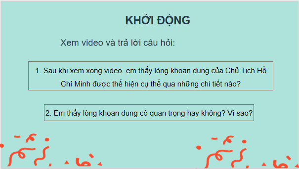 Giáo án điện tử GDCD 9 Cánh diều Bài 2: Khoan dung | PPT Giáo dục công dân 9