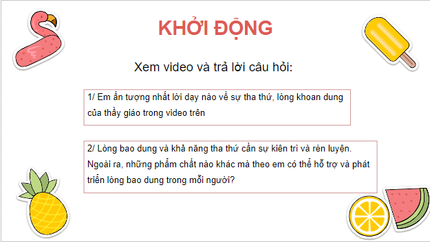 Giáo án điện tử GDCD 9 Chân trời sáng tạo Bài 2: Khoan dung | PPT Giáo dục công dân 9