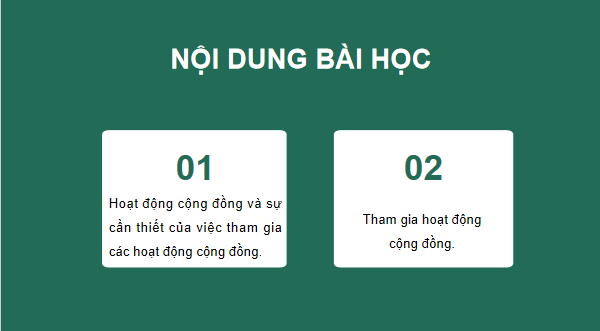 Giáo án điện tử GDCD 9 Cánh diều Bài 3: Tích cực tham gia các hoạt động cộng đồng | PPT Giáo dục công dân 9