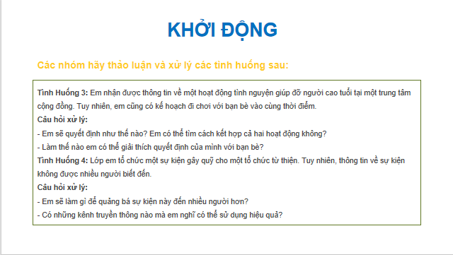 Giáo án điện tử GDCD 9 Chân trời sáng tạo Bài 3: Tích cực tham gia các hoạt động cộng đồng | PPT Giáo dục công dân 9