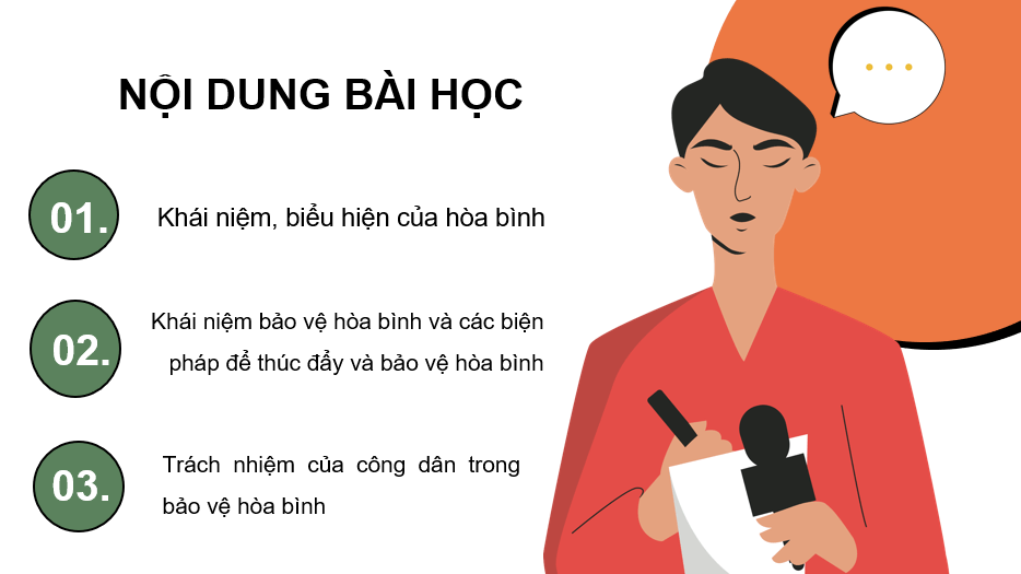 Giáo án điện tử GDCD 9 Chân trời sáng tạo Bài 5: Bảo vệ hoà bình | PPT Giáo dục công dân 9