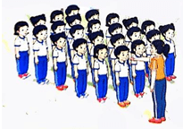 Giáo án Giáo dục thể chất lớp 1 Kết nối tri thức Bài 2: Tập hợp đội hình hàng dọc, dóng hàng, điểm số (ảnh 1)