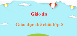 Giáo án Giáo dục thể chất lớp 5 (mới, chuẩn nhất) | Bài giảng điện tử GDTC lớp 5
