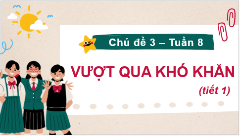 Giáo án điện tử HĐTN 7 Kết nối tri thức Bài 1: Vượt qua khó khăn | PPT Hoạt động trải nghiệm 7