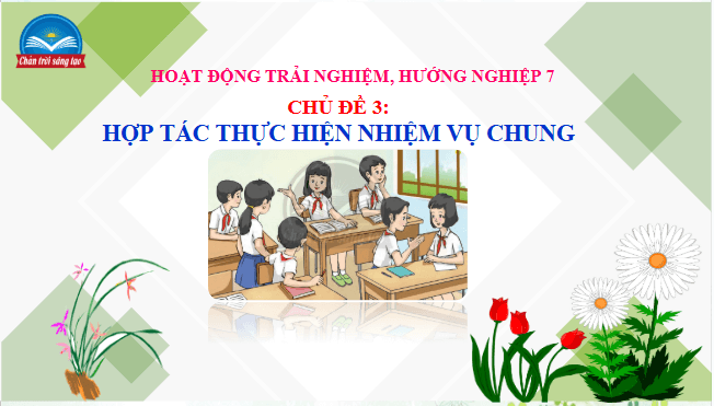 Giáo án điện tử HĐTN 7 Chân trời sáng tạo Chủ đề 3: Hợp tác thực hiện nhiệm vụ chung | PPT Hoạt động trải nghiệm 7