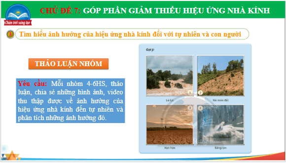 Giáo án điện tử HĐTN 7 Chân trời sáng tạo Chủ đề 7: Góp phần giảm thiểu hiệu ứng nhà kính | PPT Hoạt động trải nghiệm 7