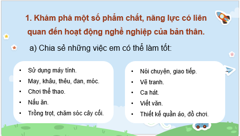 Giáo án điện tử HĐTN 7 Kết nối tri thức Phẩm chất, năng lực của bản thân với yêu cầu của nghề ở địa phương | PPT Hoạt động trải nghiệm 7
