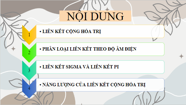 Giáo án điện tử Hóa 10 Cánh diều Bài 11: Liên kết cộng hóa trị | PPT Hóa học 10