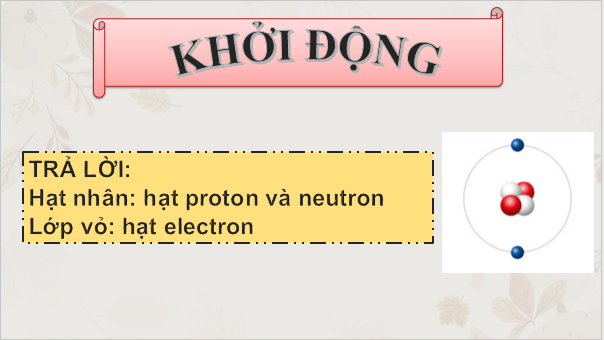 Giáo án điện tử Hóa 10 Cánh diều Bài 2: Các thành phần của nguyên tử | PPT Hóa học 10