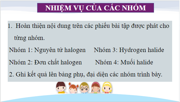 Giáo án điện tử Hóa 10 Kết nối tri thức Bài 23: Ôn tập chương 7 | PPT Hóa học 10