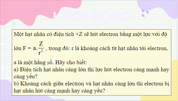 Giáo án điện tử Hóa 10 Cánh diều Bài 7: Xu hướng biến đổi một số tính chất của đơn chất, biến đổi thành phần và tính chất của hợp chất trong một chu kì và trong một nhóm | PPT Hóa học 10