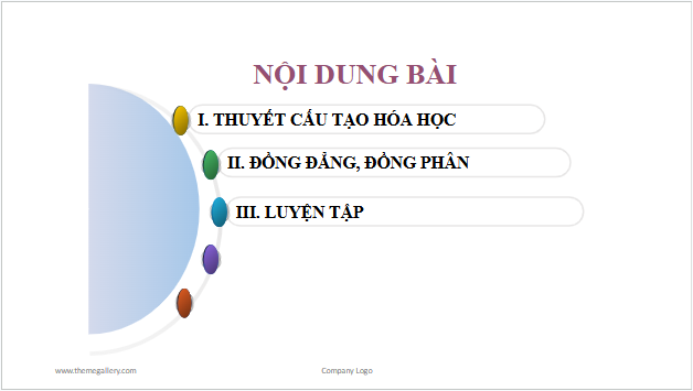 Giáo án điện tử Hóa 11 Chân trời sáng tạo Bài 11: Cấu tạo hóa học hợp chất hữu cơ | PPT Hóa học 11