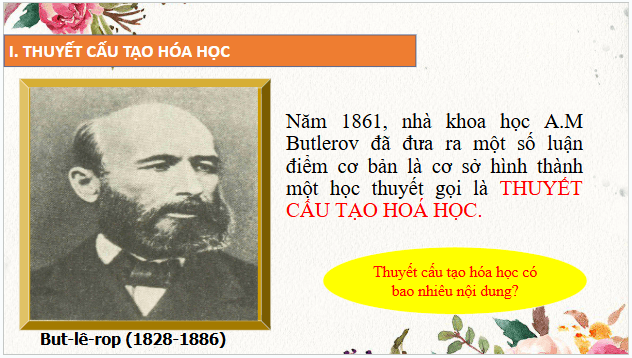 Giáo án điện tử Hóa 11 Chân trời sáng tạo Bài 11: Cấu tạo hóa học hợp chất hữu cơ | PPT Hóa học 11