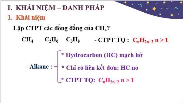 Giáo án điện tử Hóa 11 Cánh diều Bài 12: Alkane | PPT Hóa học 11